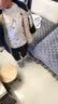 小素材宝宝三层加厚夹棉保暖内衣儿童婴儿纯棉高领套装男童女童幼儿冬装 企鹅徽章中领套蓝 90 实拍图