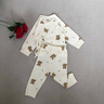 婴儿衣服新生儿内衣套装纯棉a类分体两件套0-3月男女宝宝睡衣春秋 星月熊+绣花熊 66 （建议体重11-15斤） 实拍图