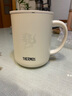膳魔师THERMOS 新款保温泡茶咖啡杯办公室男女水杯子情侣JDG-351 团购定制LOGO 米白-龙年生肖 450ml 实拍图