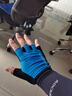 洛克兄弟骑行手套半指手套男女防滑透气山地车骑行装备自行车手套 蓝色XXL 实拍图