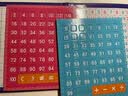 舜江磁力数字板百数表 小学学生认知学具一二年级教具100以内加减乘除训练板 蓝色书夹式磁性百数板 实拍图