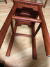 木果果木 红木家具非洲花梨（学名刺猬紫檀） 圆腿圆枨富贵凳 实木方凳 高餐凳家用凳子 高凳（长31*宽31*高49） 实拍图