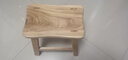 小板凳 老榆木创意小板凳钓鱼凳踩脚凳实木方凳矮凳沙发凳家用方凳木头茶几凳演出凳子换鞋凳跳舞凳子 长30宽20高30厘米（清漆） 实拍图