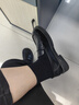 卓诗尼经典气质乐福鞋平底中跟套脚女鞋春夏时尚百搭女单鞋 黑色 37 实拍图