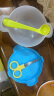 dodopapa爸爸制造辅食碗婴儿专用宝宝外出儿童便携餐具套餐吸盘碗 基础款-猴子-蓝色-右手勺+剪刀 实拍图