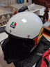 AGV X70头盔摩托车机车复古男女骑行3/4盔四季通用电动车安全帽 MINO 73 WHITE/RED L（适合58-59头围） 实拍图