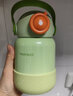 英氏（YEEHOO）保温儿童恒温奶瓶奶嘴保温水杯奶神器外出长效保温多盖背带保温杯 【清新绿】 保温杯 实拍图