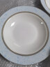 华光骨瓷面碗汤碗碟盘 餐盘鱼盘筷勺碟 欧式骨瓷餐具  圣托里尼 8.75英寸汤盘 晒单实拍图