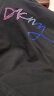 唐可娜儿（DKNY）2024春夏新品女复古渐变彩色烫钻字母正肩短袖T恤女装 黑色 L(165/88A) 晒单实拍图