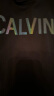 Calvin Klein Jeans夏季男女情侣中性摩登霓虹ck印花休闲圆领短袖T恤J318289 BEH-黑色 M   （推荐135-150斤） 晒单实拍图