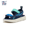 鸿星尔克（ERKE）童鞋中性凉鞋儿童双层魔术贴露趾户外凉鞋藏深蓝/仓库蓝40 实拍图