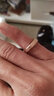 芊芽磨砂情侣彩金戒指食指戒男女尾戒情人节生日礼物 【4MM宽版】美7号 实拍图