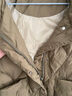 衣典零一（LEDIALYI）轻薄羽绒服女短款2024冬季女装新款中年小个子高端白鸭绒加厚外套 卡其色 M（推荐100-115斤） 实拍图
