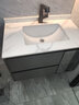 帝德利（DIDeLI）浴室柜陶瓷一体盆卫生间洗漱池洗手洗脸盆柜卫浴组合柜简约风实木 双侧感应美妆镜柜-陶瓷一体盆 80cm 实拍图