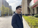 杉杉商务中长款连帽风衣男2025秋季新款纯色防风抗皱垂顺干部外套201 藏青 XL (180) 实拍图