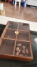 格娜斯（CRISTALGLASS）干果盘坚果盒零食收纳客厅家用新年瓜子糖果实木摆放盘 6格果盒 实拍图