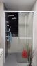 圣莉亚（SENLIA） 淋浴房定制窄边框一字型玻璃隔断干湿分离网红浴室卫生间AN0110 双移 升级不锈钢+4轨16轮 648/㎡ 8MM钢化玻璃 实拍图