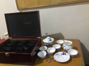 长物居 功夫茶具套装景德镇吴艳青名家手绘青花瓷品茗杯套装茶具泡茶杯 竹报平安盖碗款 实拍图