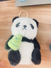 朗程可爱熊猫包包挂件毛绒玩偶公仔钥匙扣书包挂件背包挂饰熊猫伴手礼 竹笋熊猫【11cm】 默认尺寸 实拍图