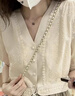 艾珠儿（Aizhuer）连衣裙2025年夏季女装新款收腰显瘦纱裙法式温柔风气质裙子女夏天 杏色上衣+卡其半身裙 XL 实拍图