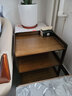 奕居置物架落地可移动办公室客厅实木路由器打印机架带轮子 实拍图