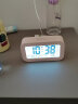 康巴丝（Compas）多功能电子闹钟 背光电子时钟 学生儿童闹钟 801 充电款粉色 实拍图