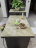 枫辞轻奢岩板岛台餐桌一体可伸缩多功能家用小户型现代厨房实木吧台桌 163-210cm/铅灰色 晒单实拍图