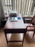 梵宜 书桌 实木书桌椅 电脑桌 办公桌子家用书法学习写字台储物柜简约 书桌+书椅 1.35m胡桃色 实拍图