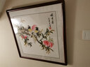 迅典国画柿子手绘客厅装饰画事事如意中式玄关挂画沙发背景墙餐厅字画 福寿图 65*65厘米带框 实拍图