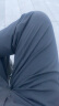 杰克·琼斯（JACK&JONES）夏季新款金属字母装饰纽扣YKK拉链双门襟直筒休闲裤男装224214037 E43纯黑色 165/72A/XSR 晒单实拍图