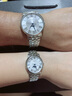 天梭（TISSOT）【官方授权店】手表 新款卡森臻我系列1853时尚商务石英情侣对表 月相白盘钢带 实拍图