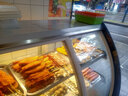 简所凉菜卤菜烧烤展示柜冷藏展示柜熟食保鲜鸭脖展示柜鲜肉保鲜柜商用直冷熟食展示柜三层熟食柜展示柜 白色/直角款-加冷【三层+后背制冷】 100*65*123cm 实拍图