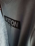 特步（XTEP）卫衣休闲长袖t恤男装春秋季衣服男士运动服上衣学生宽松外套黑色 灰兰-Motion L 175 实拍图
