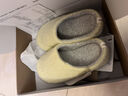 内泊（NEIBO）【超舒服】乳胶棉拖鞋女冬季天室内家居防滑防臭橡胶软底羊毛黄36 实拍图