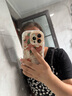 英恺达 适用苹果15ProMax手机壳iphone15ProMax保护套全包防摔抗指纹男女款创意保护壳泡芙壳油画山茶花  实拍图