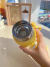 巧芬智能保温杯大容量男女儿童316不锈钢水杯便携高颜值学生随行杯子 316感应显温-柠檬黄400ml 实拍图