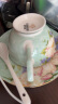 瓷秀源（cixiuyuan） 欧式骨瓷咖啡杯套装创意陶瓷咖啡杯碟欧式咖啡杯碟勺 红茶杯 绿色（容量210ML 碟直径15cm）送白色咖啡勺 晒单实拍图