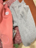 婴儿冬季加绒大PP裤男保暖长裤宝宝加厚裤子女哈伦裤幼儿秋冬棉裤 浅灰色 100cm 实拍图