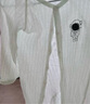 婧麒婴儿衣服夏季薄款新生宝宝提花连体衣纯棉空调服爬服夏装单件 宇航员蓝 66cm 实拍图