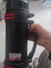慕馨（moosen）大容量保温壶瓶户外男不锈钢热水瓶运动暖水壶定制logo党员纪念品 1.2L黑+配背带【免费刻字】 实拍图