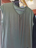欣尚优加肥加大夏季中老年女士宽肩莫代尔无袖背心大码宽松薄款胖妈妈衫 豆绿色 6XL 170-185斤 实拍图