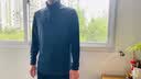 HOTSUIT后秀长袖运动男士恤透气春夏速干休闲打底衫跑步健身服polo衫 心情靛蓝 【透气舒适】 L 实拍图