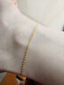 菜百首饰 黄金脚链 足金时尚简约麻绳女士脚链 计价 HJ 足金 约4.07g 约23cm 实拍图