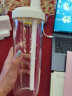 GIANXI 玻璃杯吸管杯大容量水杯女生夏季奶茶果汁杯水果茶杯子 850ml 晒单实拍图