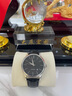 冠琴（GUANQIN）男士自动机械表进口机芯30米防水单日历真皮表带简约休闲手表 【进口机芯】16032白壳黑面黑皮带 实拍图