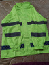 鸣固 反光雨衣雨裤套装防暴雨防汛防寒分体雨衣 荧光绿 XL CW344023 实拍图