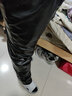 喜亿喜衣男士皮裤加绒加厚骑行外卖代驾防风防水摩托车宽松保暖冬季皮棉裤 加绒皮裤【护腰加长护膝】 XL【建议110-125斤】 实拍图