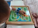 五子棋飞行棋跳棋蛇棋斗兽棋游戏多功能棋盘棋类大全儿童益智玩具 三合一A 实拍图
