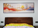 喜巢床头画装饰画客厅沙发背景背靠金山自粘画卧室贴画百福壁画山水画 幸福安康 210cm x 70cm 实拍图