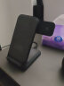 CYSPO 无线充电器苹果三合一快充支架适用手机iPhone13/12/手表iWatch8/AirPodsPro耳机 时尚布艺款 送QC3.0充电头+充电线  黑色 晒单实拍图